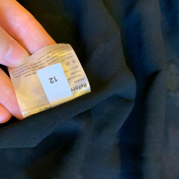 Reformation Pink and Black Ruffled Wrap Maxi Dress - Picture 10 of 11